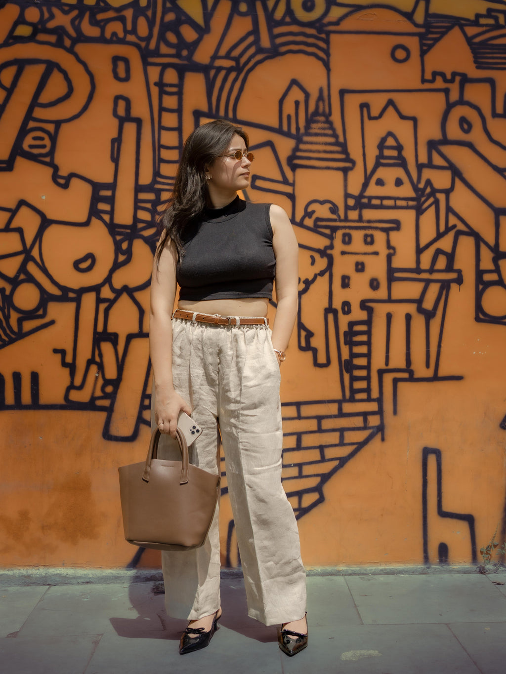 The Everyday Pure Linen Pants – Natural Waist-Tie Trousers