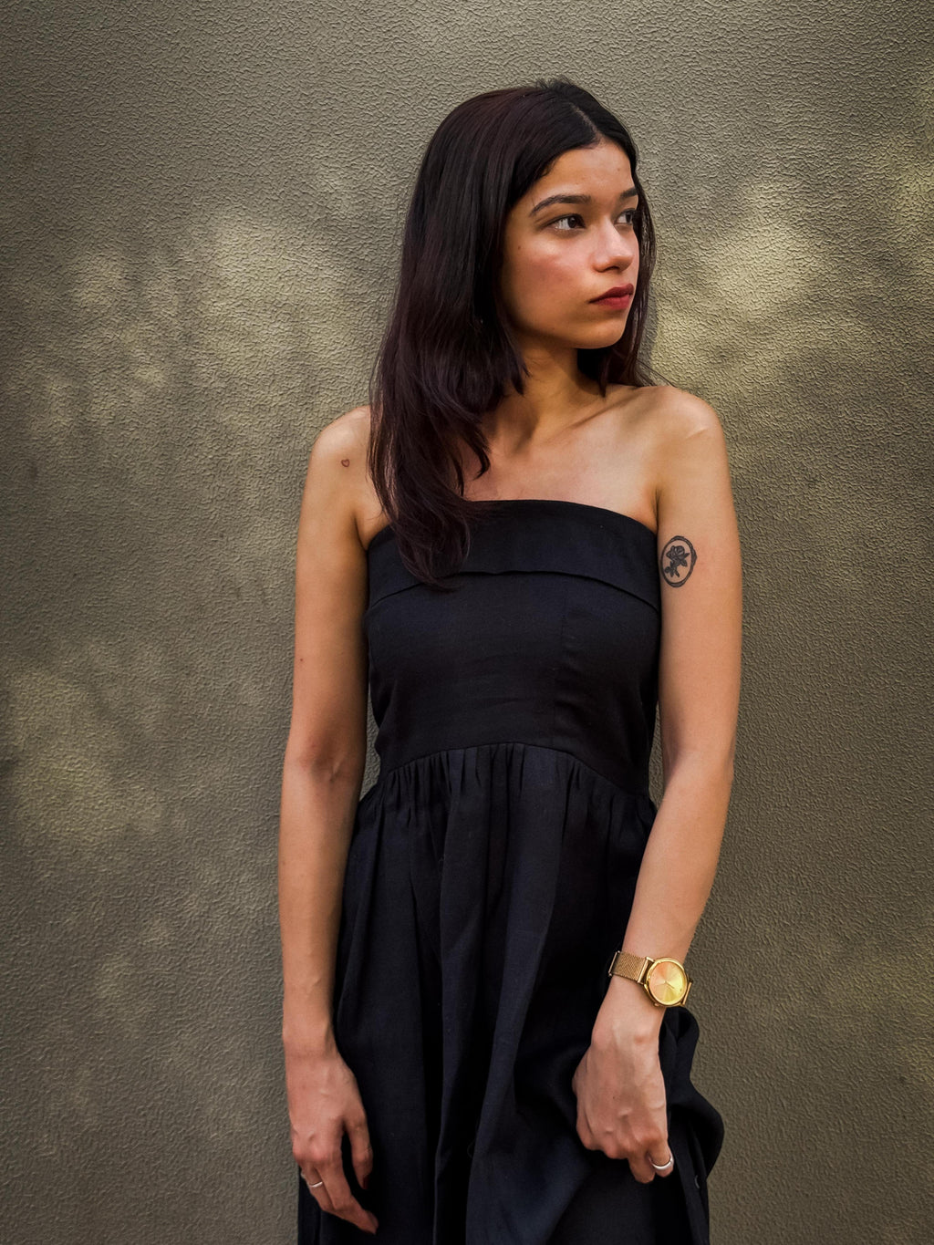 Black Pure Linen Tube Dress – Feminine, Fierce & Effortlessly Flowing